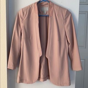 H&M Blazer in Blush Pink